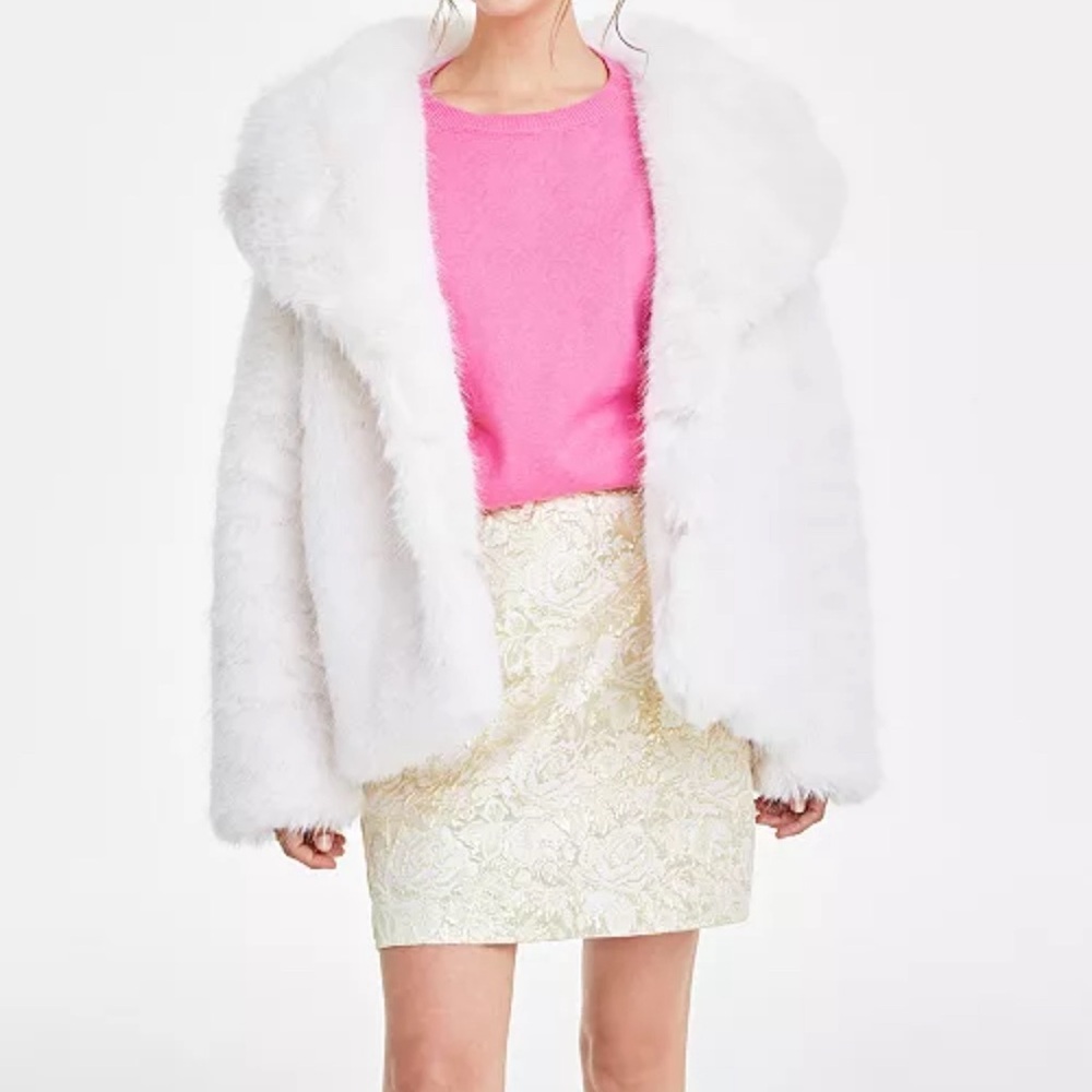 On 34th faux fur coat